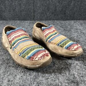 Roper Shoes Women's 9 Tan‎ Serape Slip On Casual Moc Western Aztec Print